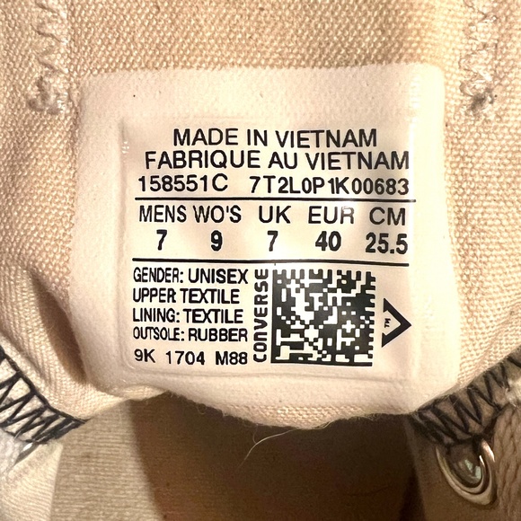 Converse Chuck Taylor All Star Day Of Dead Sugar Skulls Sneakers! Bueno! Sz 9 - Picture 7 of 7